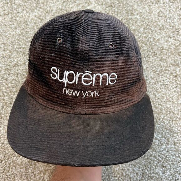Supreme New York Corduroy hat distressed - Picture 1 of 5